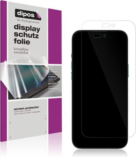 dipos Crystalclear passend für iPhone 14 Pro
